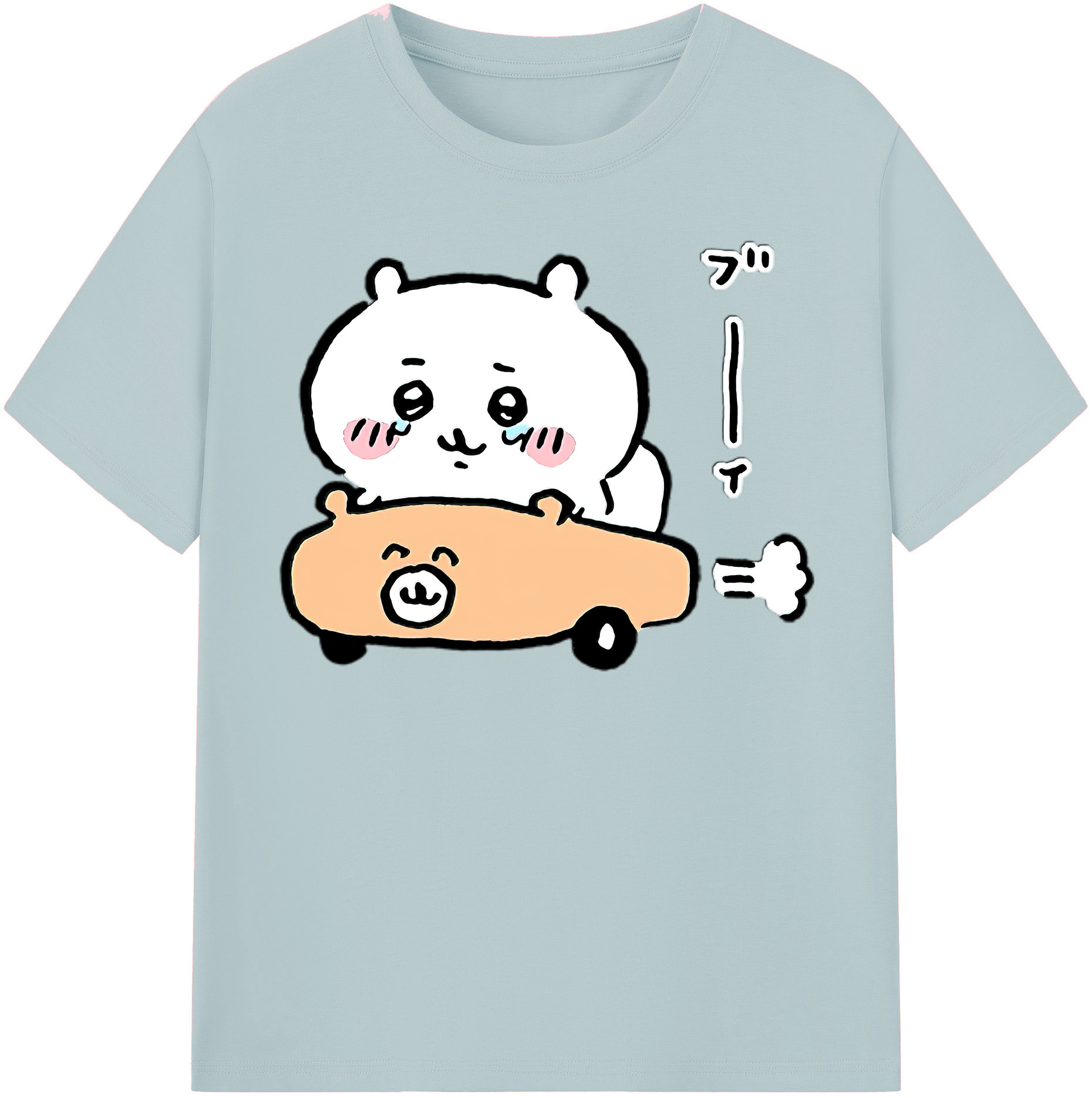 （画像用） ちいかわ ちいかわ Chii-kawa chiikawa 綿100％半袖Tシャツ（フロントプリント）
